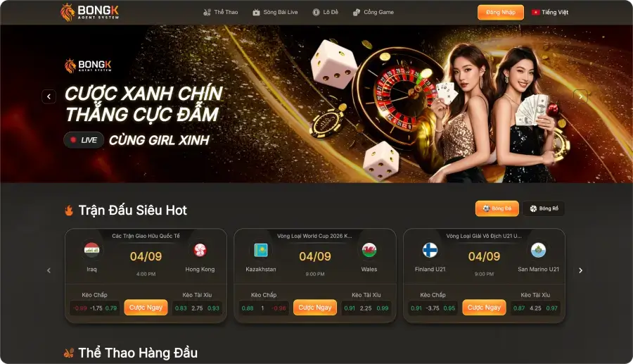 BONGK Thể thao hàng đầu